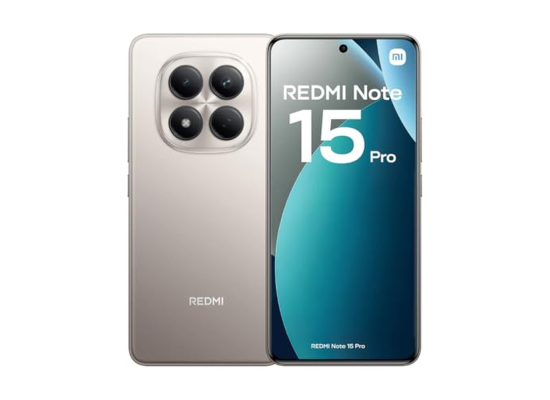 Xiaomi REDMI Note 15 Pro 4G – 120Hz AMOLED Display, 200MP OIS Camera, 12GB RAM, 512GB Storage, 6500mAh Battery, Titanium Color (MZB0MGMEU)